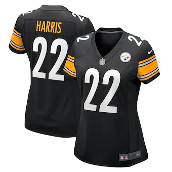 womens nike najee harris black pittsburgh steelers game jer